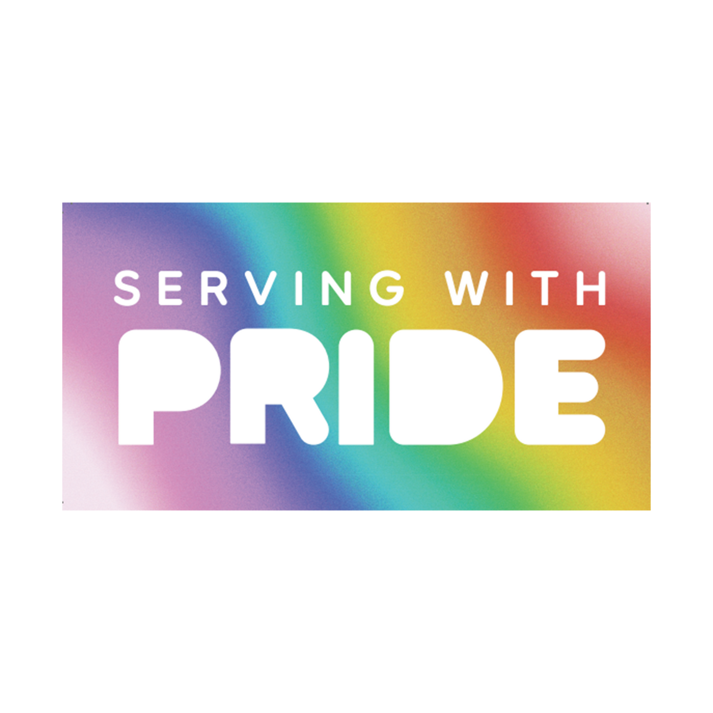 Serving with Pride Sticker