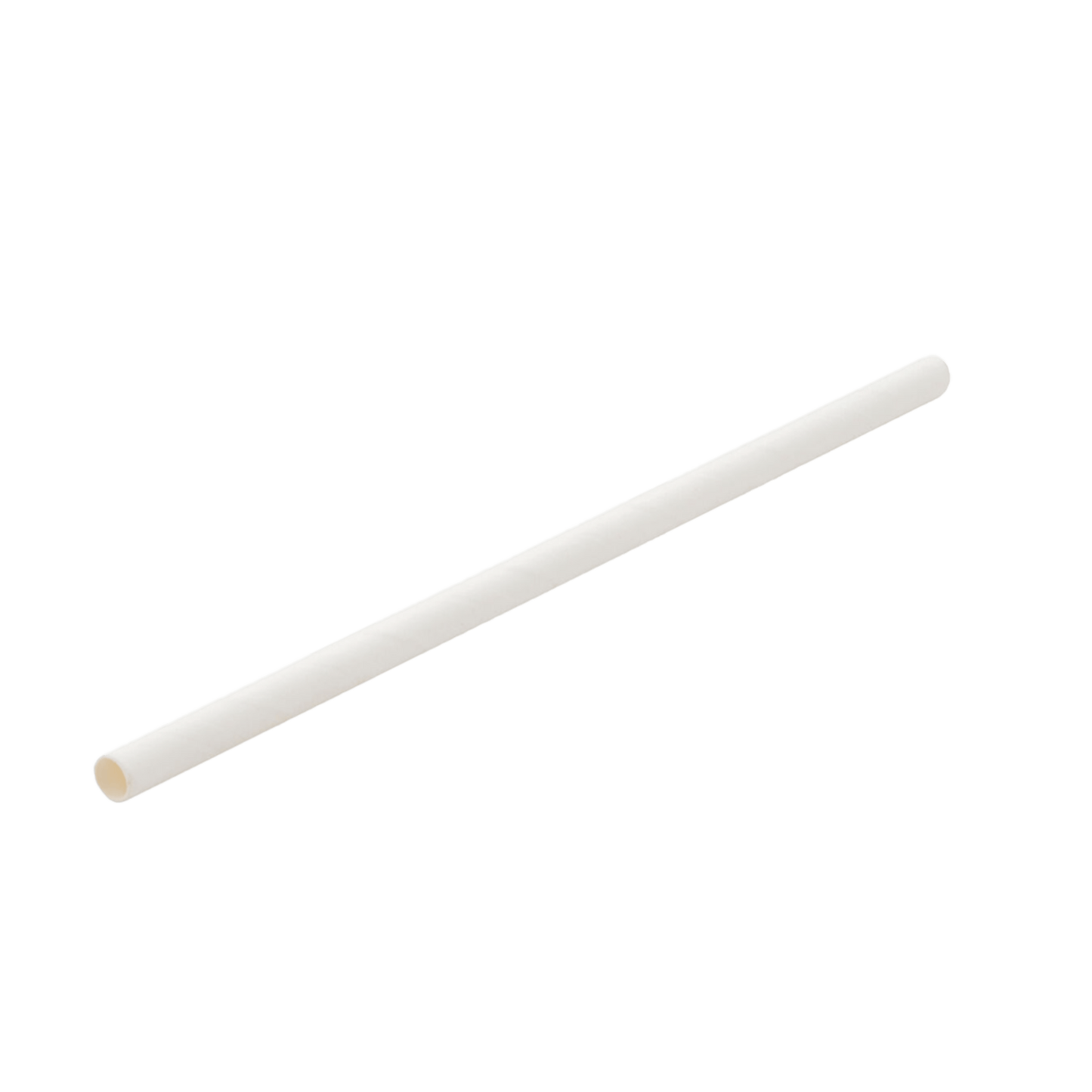 White Cocktail Straw