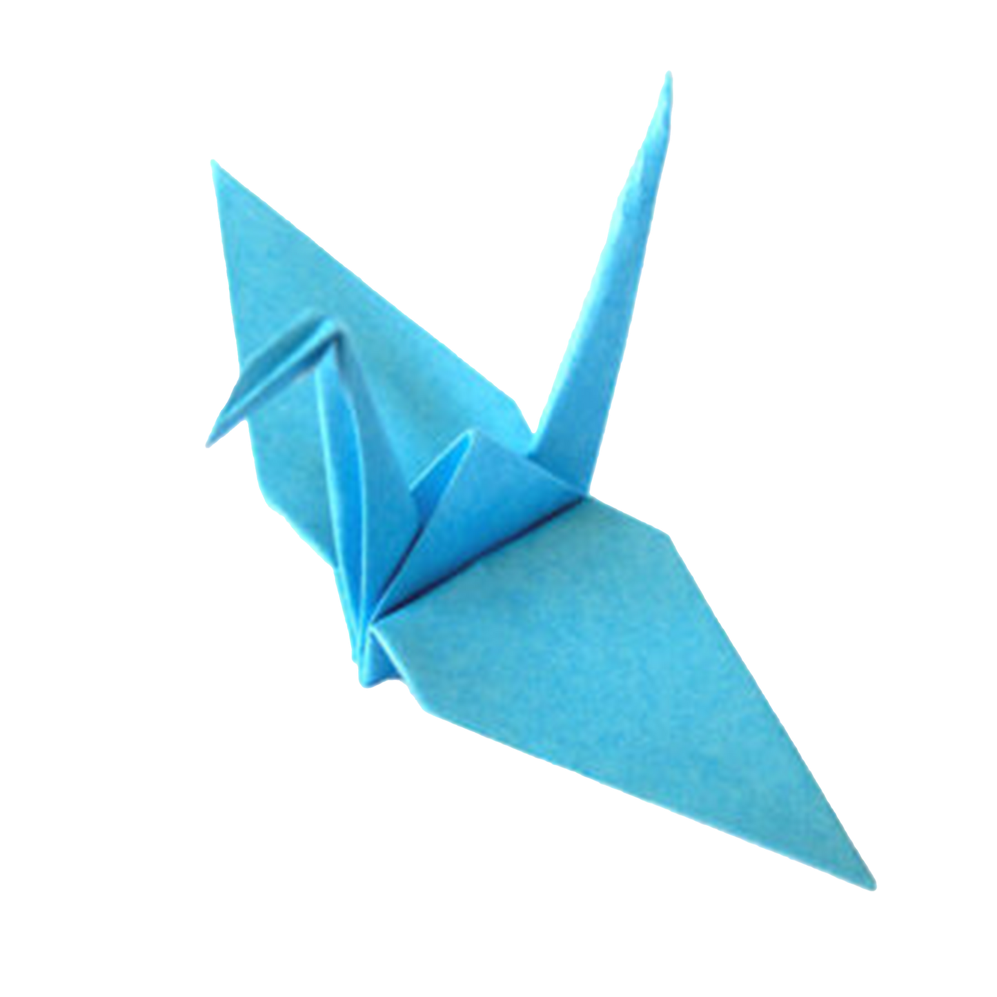 Blue Oragami Paper Crane