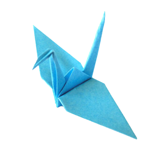 Blue Oragami Paper Crane
