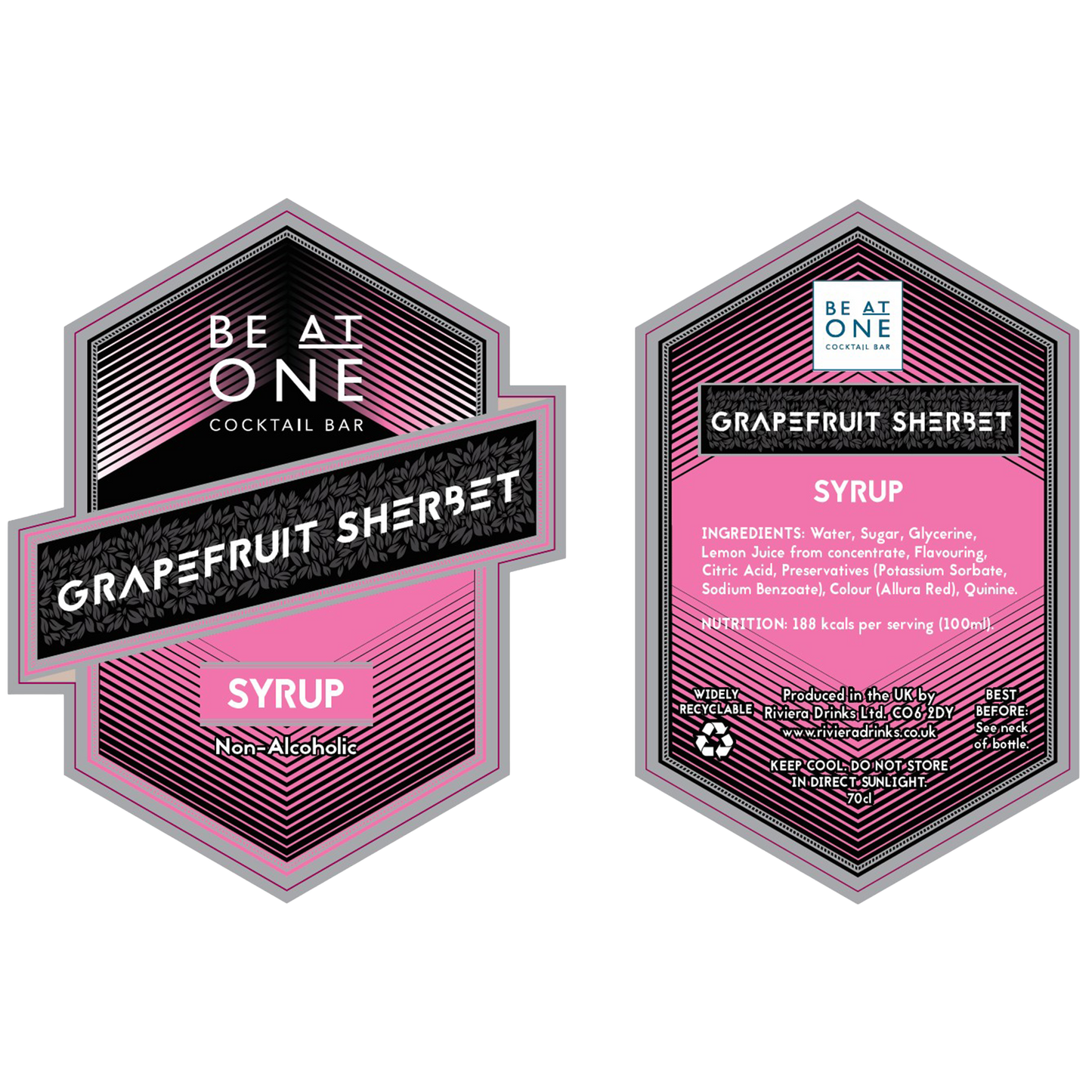 Grape Fruit Sherbet Labels