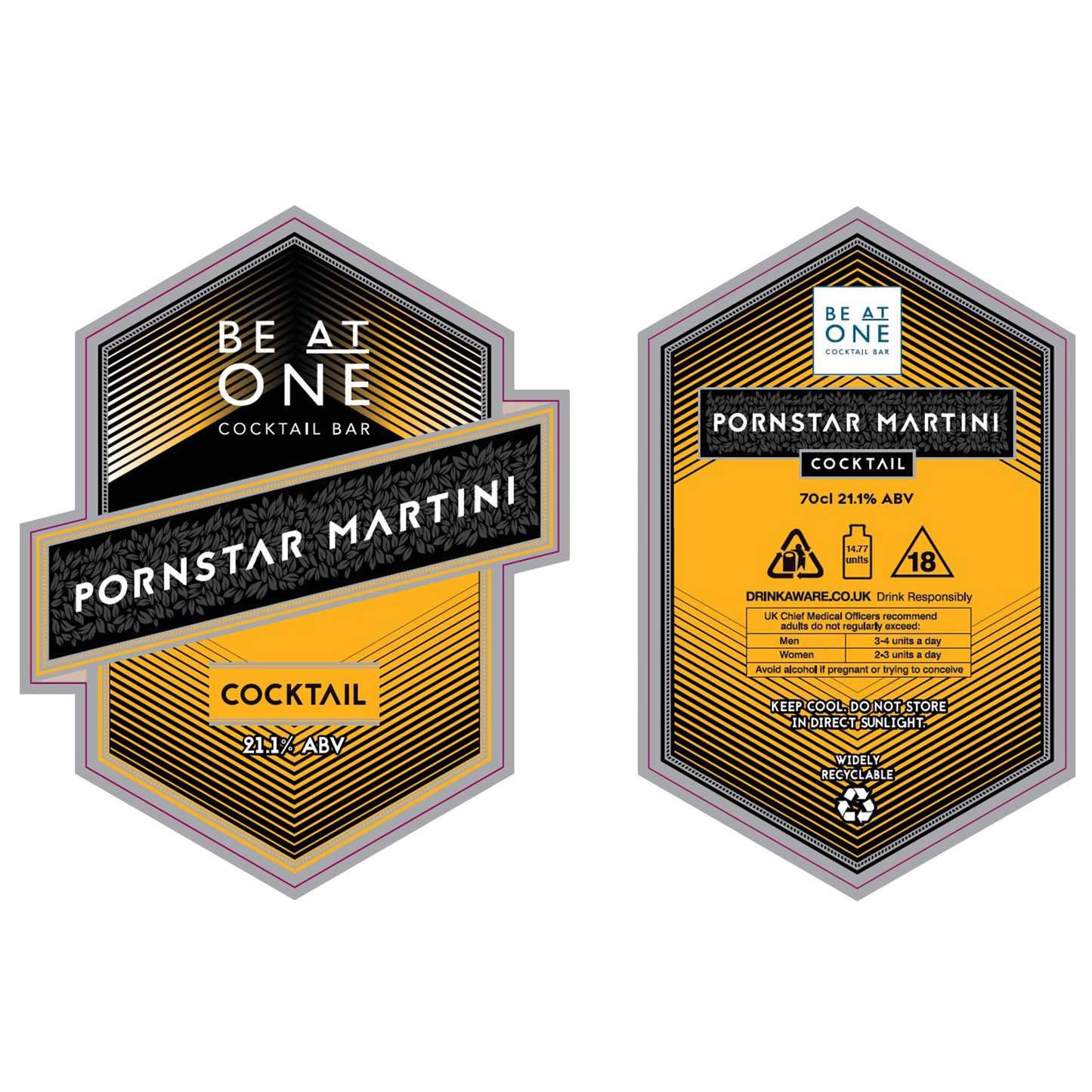 Porn Star Martini Label